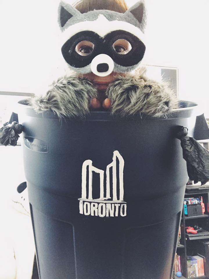 Toronto Trash Panda Raccoon Costume Halloween 2019 Stephanie Cooke