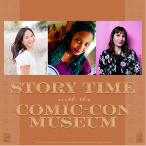Story time with Comic Con Museum Graphic
